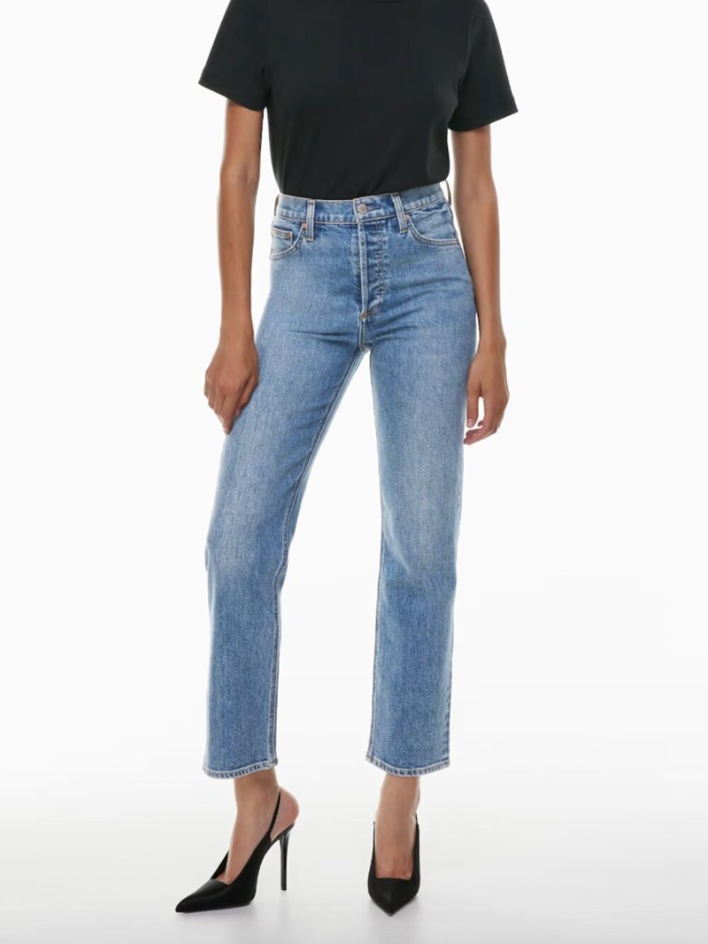 Denim Forum The Arlo Hi-Rise Straight Jean